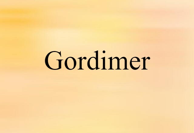 Gordimer