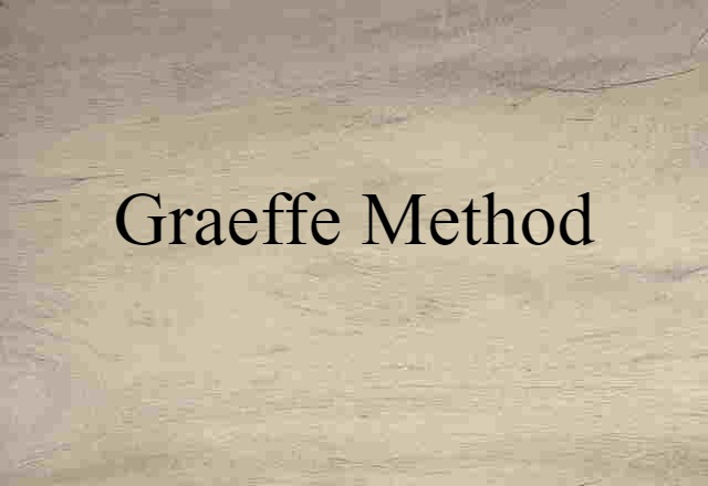 Graeffe method