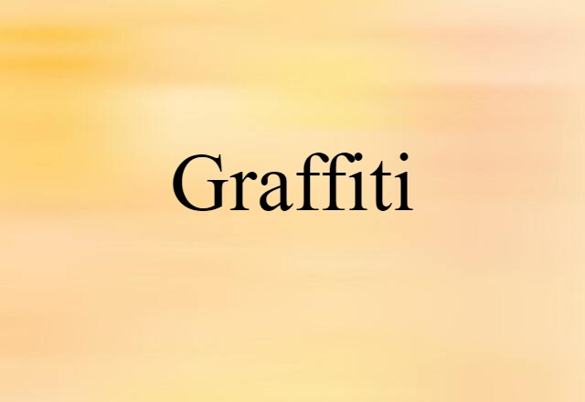 Graffiti (noun) Definition, Meaning & Examples