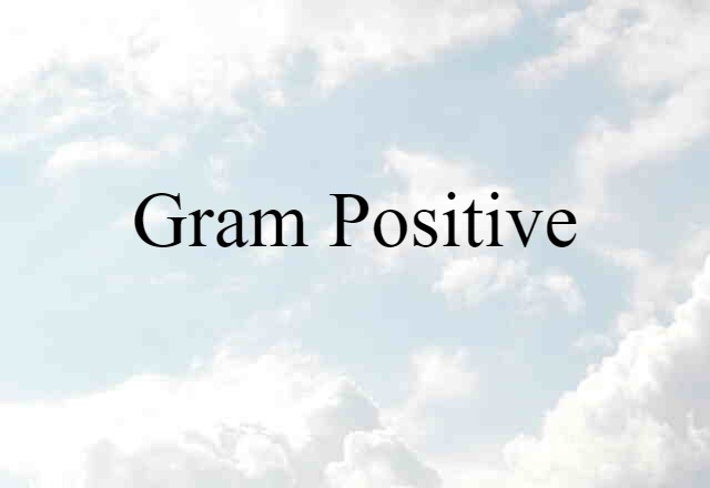 Gram positive