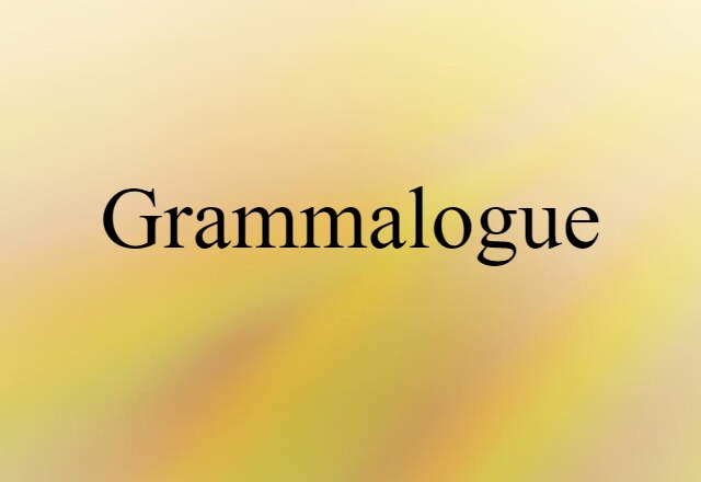 Grammalogue (noun) Definition, Meaning & Examples