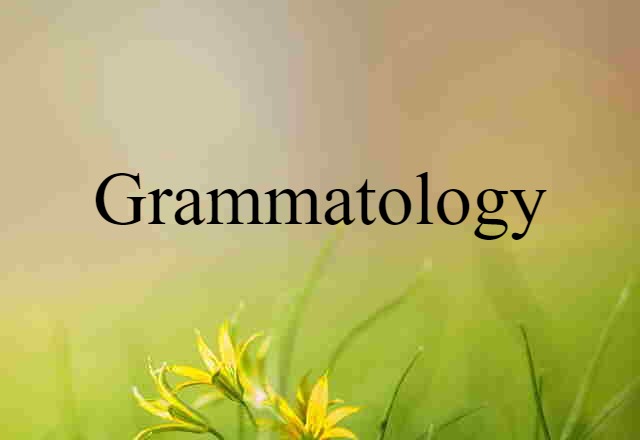 Grammatology (noun) Definition, Meaning & Examples