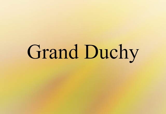 grand duchy