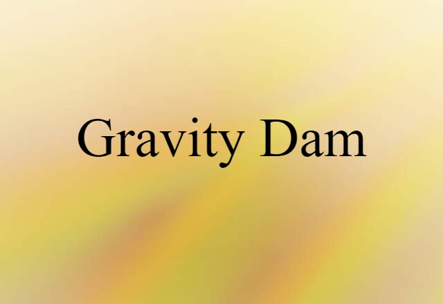 gravity dam