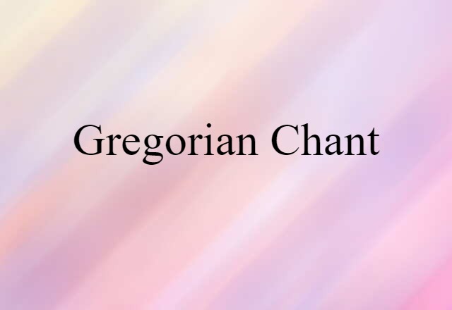 Gregorian chant