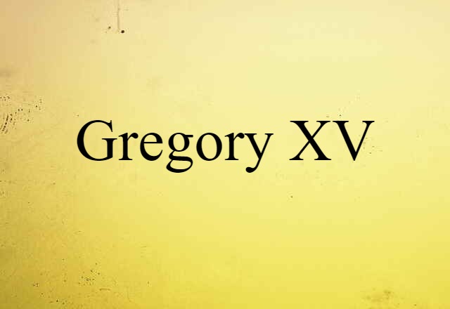 Gregory XV