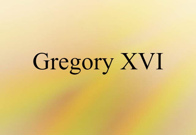 Gregory XVI