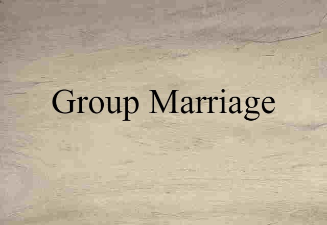 group marriage