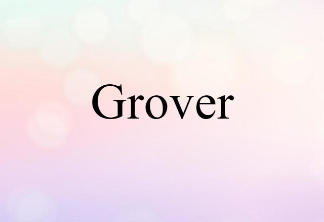 Grover (noun) Definition, Meaning & Examples