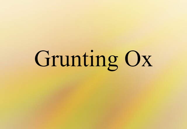 grunting ox