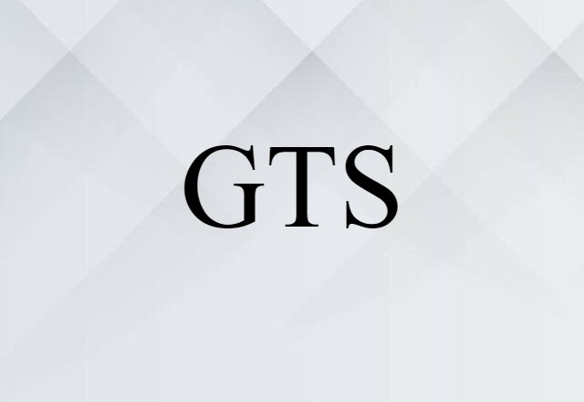 GTS (noun) Definition, Meaning & Examples