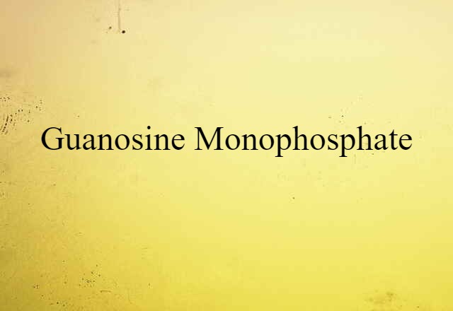 Guanosine Monophosphate (noun) Definition, Meaning & Examples