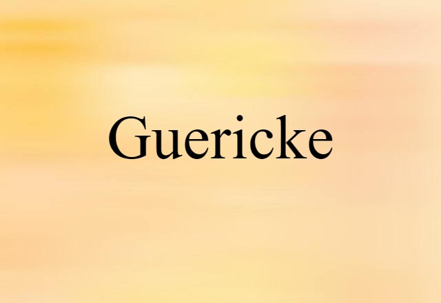 Guericke