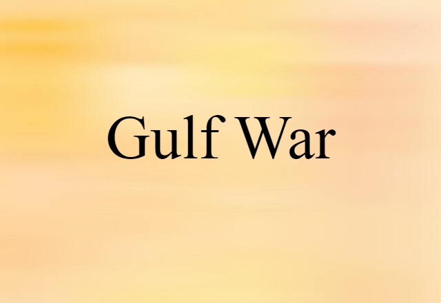 Gulf War