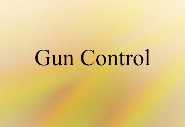 gun control