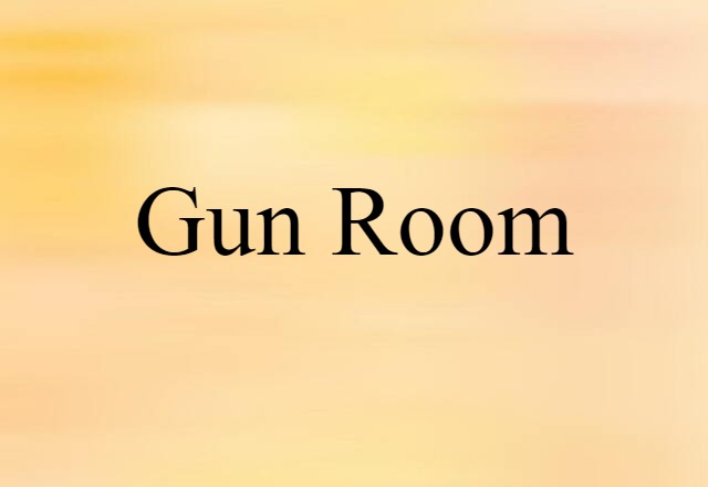 gun room