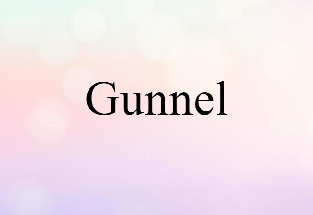 gunnel