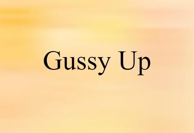 Gussy Up (noun) Definition, Meaning & Examples