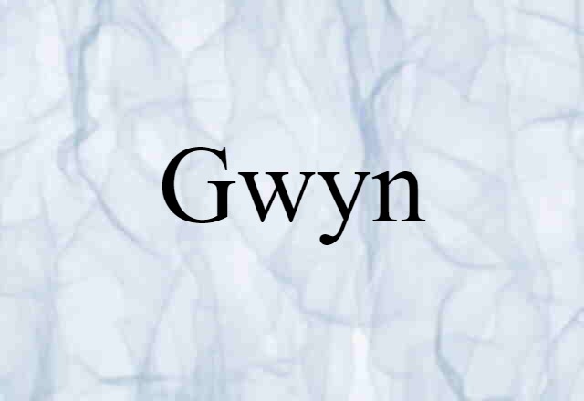 Gwyn (noun) Definition, Meaning & Examples