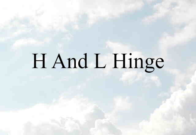 H and L hinge