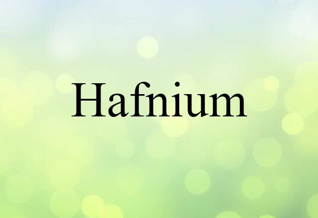 hafnium