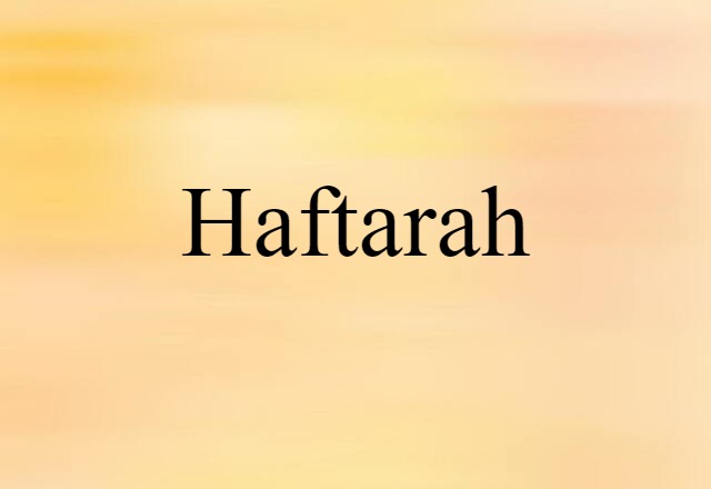 Haftarah