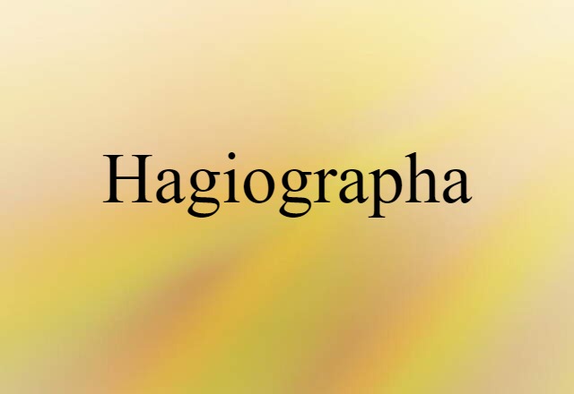 Hagiographa