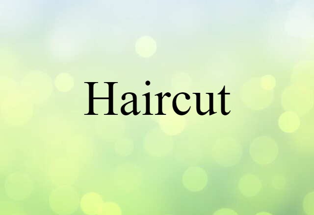 Haircut (noun) Definition, Meaning & Examples