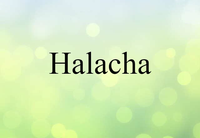 Halacha