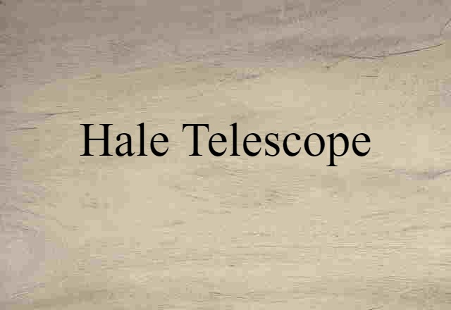 Hale telescope