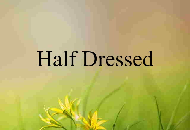 half-dressed