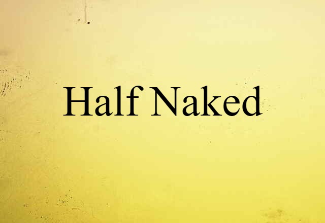 Half Naked (noun) Definition, Meaning & Examples