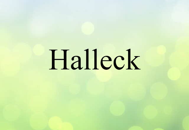 Halleck