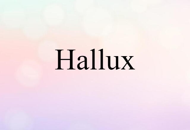 hallux