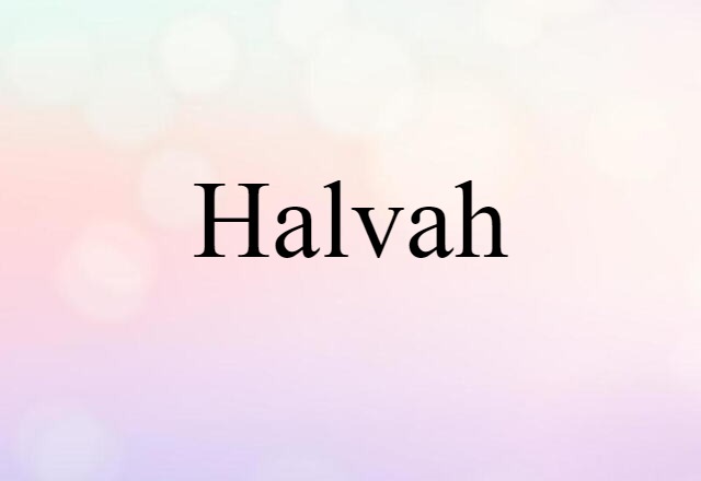 halvah