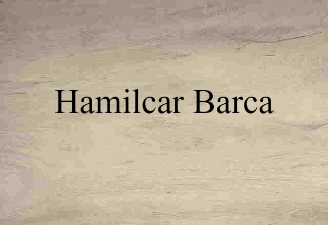 Hamilcar Barca