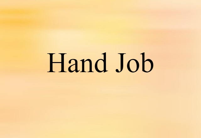 hand job