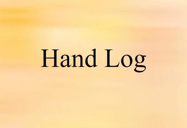 hand log