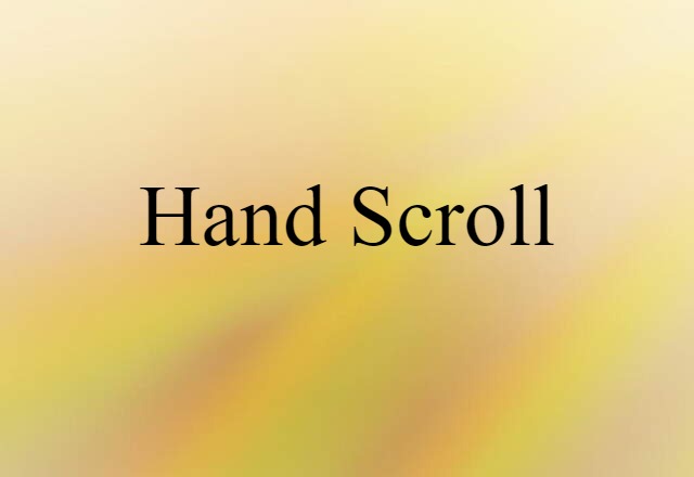 hand scroll