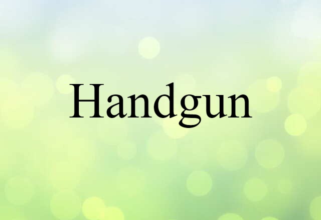 handgun