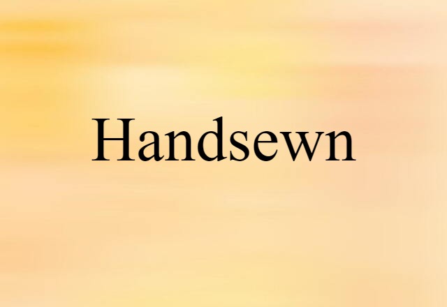 handsewn