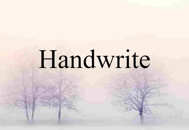 handwrite