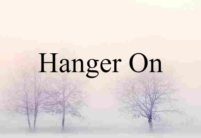 hanger on