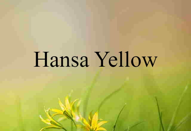 Hansa yellow