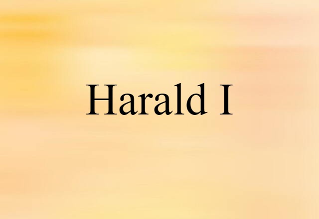 Harald I