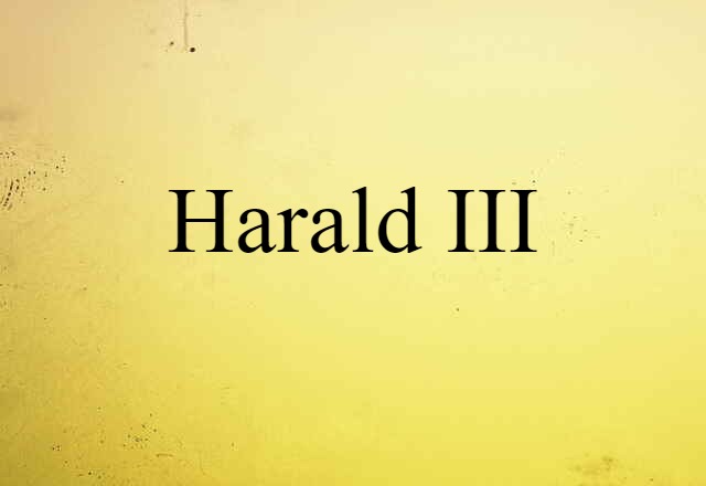 Harald III