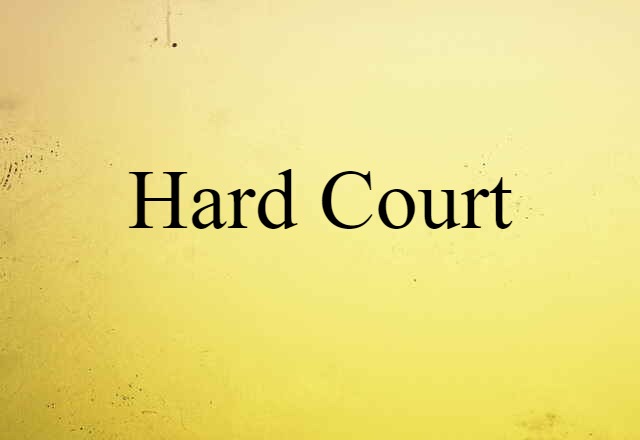 hard court