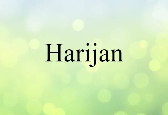 Harijan