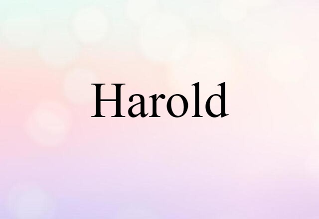 Harold