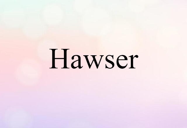 hawser